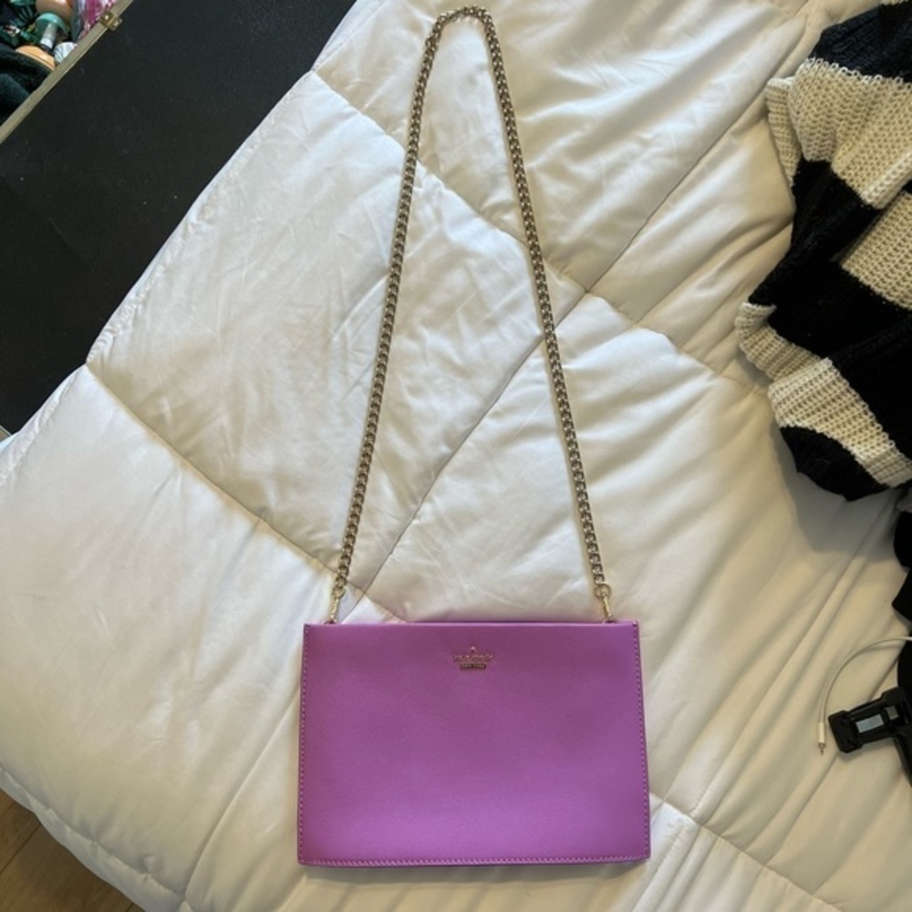 KATE Spade Cameron Street Sima Crossbody Purse in Barbie Pink/Purple - Picture 9 of 16
